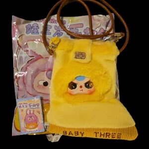Baby Three Mobile Bag With Rare Liquid Glitter Eyes- Confirmed